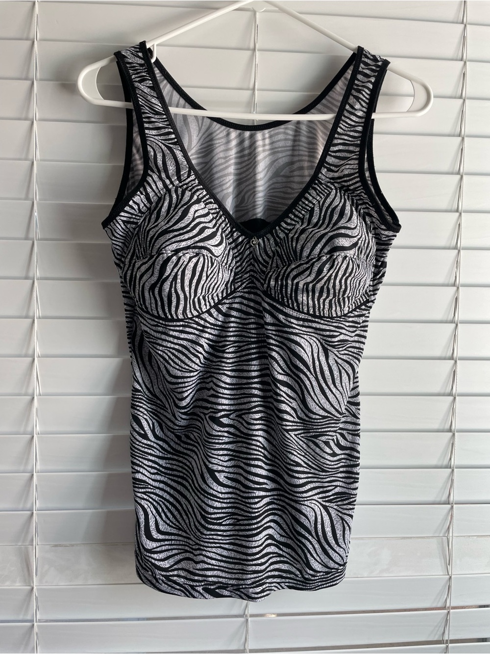 Black & White Zebra Print Shaping Camisole